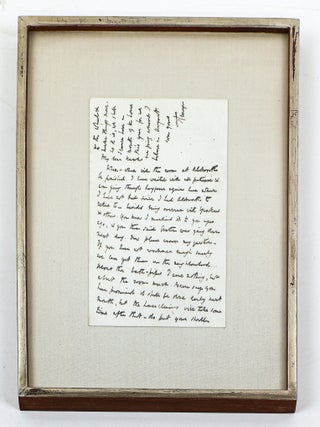 1411603 ALFRED, LORD TENNYSON | FRAMED ALS. Alfred Tennyson