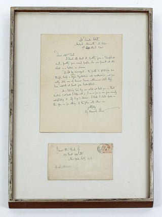 1411652 GEORGE BERNARD SHAW | FRAMED ALS. George Bernard Shaw
