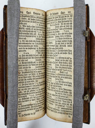 DAS NEUE TESTAMENT UNSERS HERRN UND HEYLANDES JESU CHRISTI, NACH DER DEUTSCHEN UEBERSETZUNG D. MARTIN LUTHERS, MIT KURZEM INHALT EINES JEDEN CAPITELS, UND VOLLSTÄNDIGER ANWEISUNG GLEICHER SCHRIFT-STELLEN. WIE AUCH ALLER SONN- UND FESTTÄGIGEN EVANGELIEN UND EPISTELN.