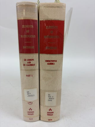 1411822 ELEMENTS OF MATHEMATICS: LIE GROUPS AND LIE ALGEBRAS, PART I: CHAPTERS 1-3; COMMUTATIVE...