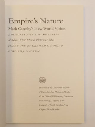 EMPIRE'S NATURE: MARK CATESBY'S NEW WORLD VISION