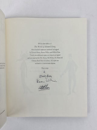 THE WORLD OF EDWARD GOREY [Signed by Ross, Wilkin, and Gorey]