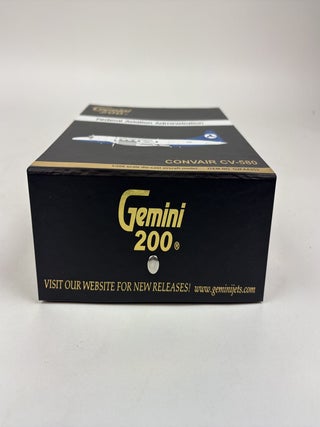 GEMINI 200 SERIES DIE-CAST FEDERAL AVIATION ADMINISTRATION CONVAIR CV-580 WITH ORIGINAL BOX (G2FAA253)