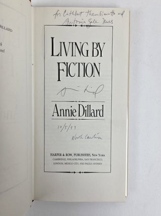 LIVING BY FICTION [Signed]