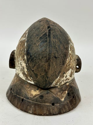 EKET WOODEN HELMET MASK. NIGERIA