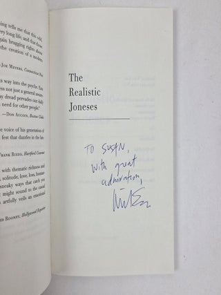 THE REALISTIC JONESES [Signed] [with] ALS TO SUSAN SHEEHAN