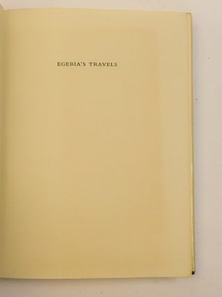 EGERIA'S TRAVELS