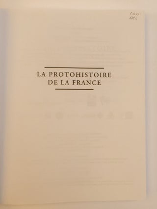 LA PROTOHISTOIRE DE LA FRANCE