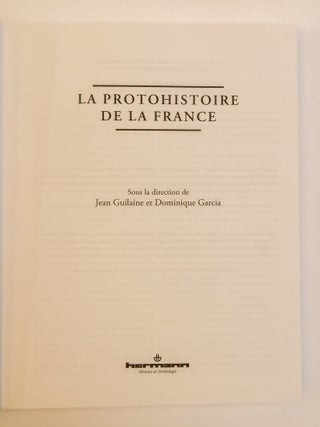 LA PROTOHISTOIRE DE LA FRANCE