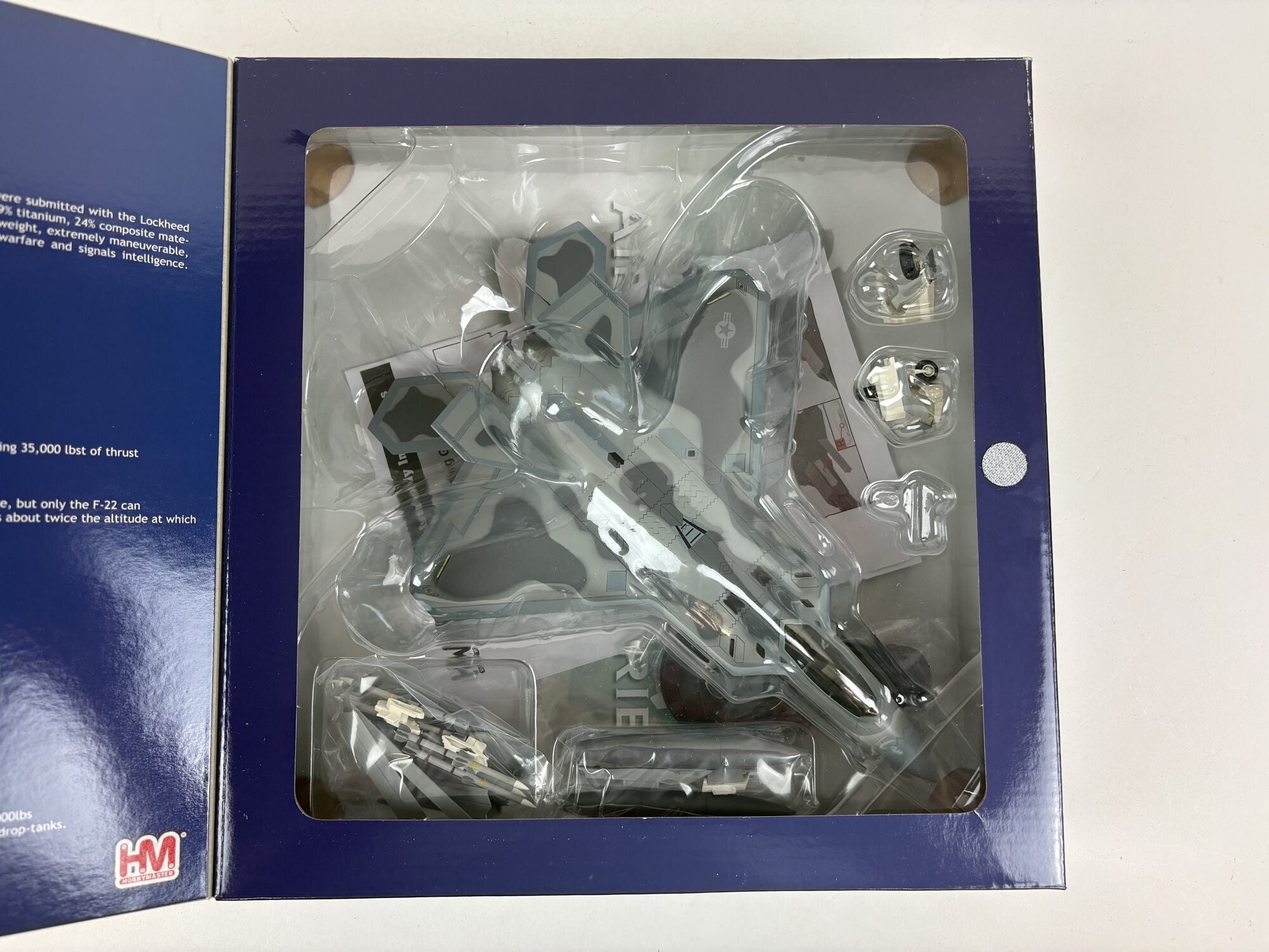 HOBBY MASTER 1:72 AIR POWER SERIES LOCKHEED F-22 RAPTOR WITH