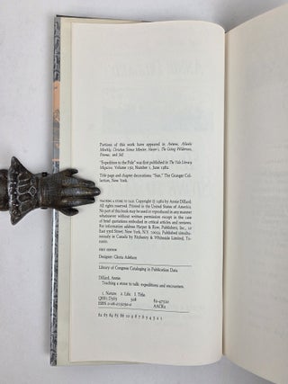 TEACHING A STONE TO TALK [Signed]