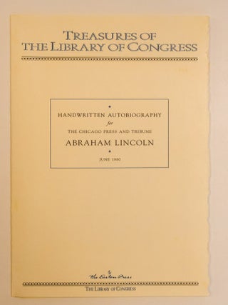 HANDWRITTEN AUTOBIOGRAPHY FOR THE CHICAGO PRESS TRIBUNE