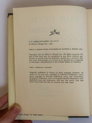 THE DEVIL AND THE GOOD LORD AND TWO OTHER PLAYS