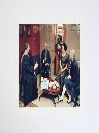 1412869 NESLON MANDELA, NEIL RUDENSTINE, GRAÇA MACHEL, AND ANGELICA ZANDER RUDENSTINE PHOTOGRAPH...