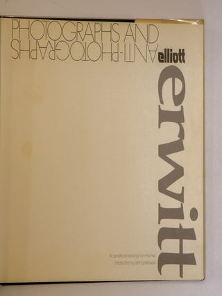 PHOTOGRAPHS AND ANTI-PHOTOGRAPHS