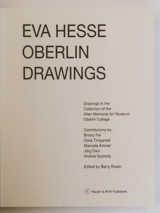 EVA HESSE OBERLIN DRAWINGS
