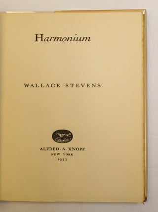 HARMONIUM: A BOOK OF POEMS