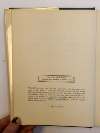A MENCKEN CHRESTOMATHY