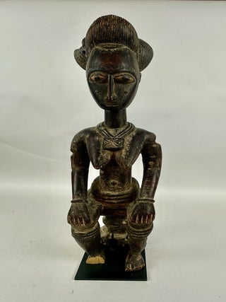 1413148 BAULE SEATED FEMALE FIGURE, IVORY COAST