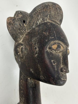 BAULE SEATED FEMALE FIGURE, IVORY COAST