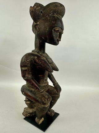 BAULE SEATED FEMALE FIGURE, IVORY COAST