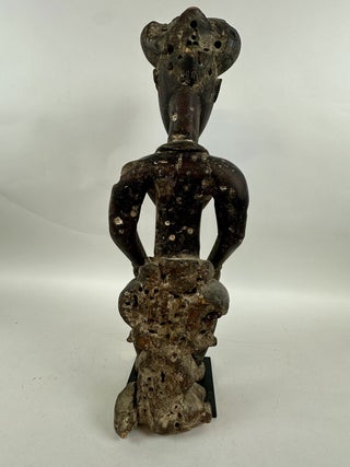 BAULE SEATED FEMALE FIGURE, IVORY COAST