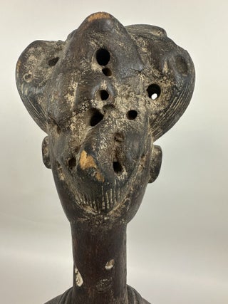 BAULE SEATED FEMALE FIGURE, IVORY COAST