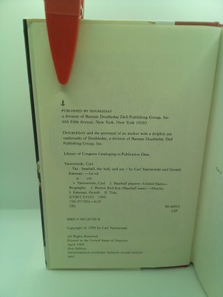 YAZ: BASEBALL, THE WALL AND ME [SIGNED]