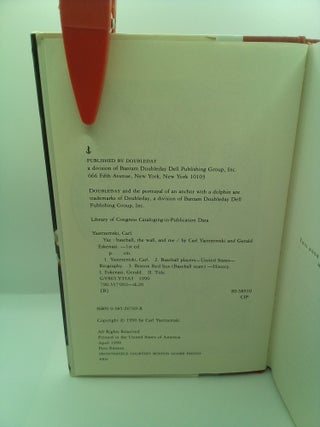 YAZ: BASEBALL, THE WALL AND ME [SIGNED]