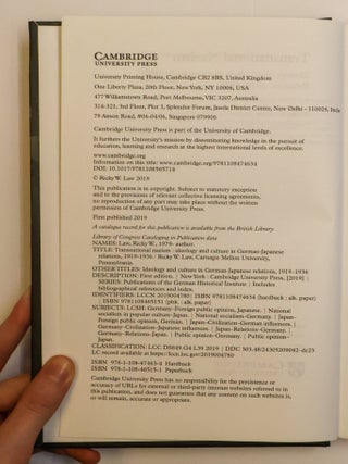 TRANSNATIONAL NAZISM: IDEOLOGY AND CULTURE IN GERMAN-JAPANESE RELATIONS, 1919-1936