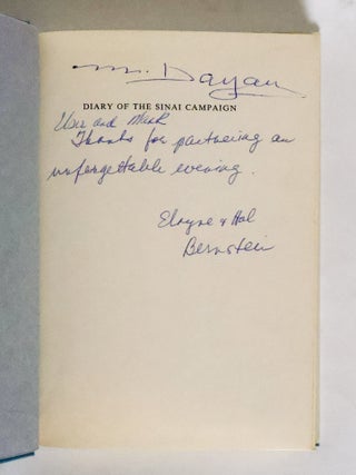 DIARY OF THE SINAI CAMPAIGN [Signed]