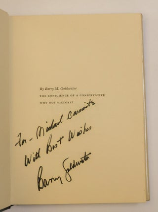 WHY NOT VICTORY? A FRESH LOOK AT AMERICAN FOREIGN POLICY [Inscribed]