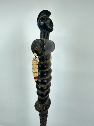 FANG-STYLE CEREMONIAL KNIFE WITH FIGURAL HANDLE, GABON
