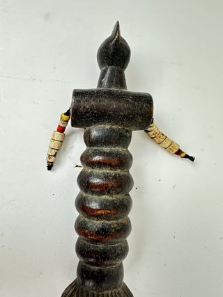 FANG-STYLE CEREMONIAL KNIFE WITH FIGURAL HANDLE, GABON
