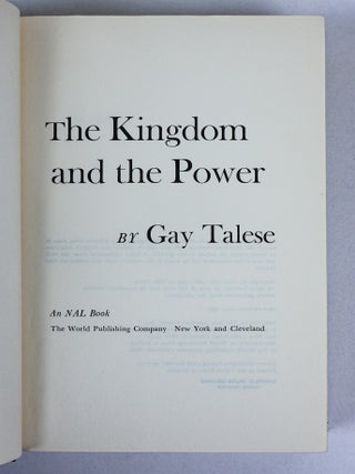 GAY TALESE | LOT OF FIVE WORKS [FAME AND OBSCURITY; THE OVERREACHERS; THY NEIGHBOR'S WIFE; NEW YORK A SERENDIPITER'S JOURNEY; THE KINGDOM AND THE POWER] [Four Books, Signed]