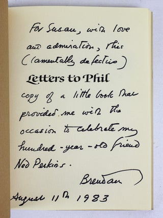 BRENDAN GILL | LOT OF 26 BOOKS WRITTEN BY AND/OR WITH INSCRIPTIONS FROM GILL [plus] 29 ITEMS OF EPHEMERA [including] TYPESCRIPTS, MAGAZINES, AND ARTICLES