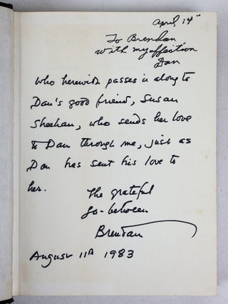 BRENDAN GILL | LOT OF 26 BOOKS WRITTEN BY AND/OR WITH INSCRIPTIONS FROM GILL [plus] 29 ITEMS OF EPHEMERA [including] TYPESCRIPTS, MAGAZINES, AND ARTICLES