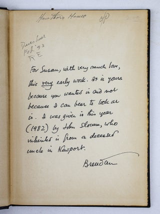 BRENDAN GILL | LOT OF 26 BOOKS WRITTEN BY AND/OR WITH INSCRIPTIONS FROM GILL [plus] 29 ITEMS OF EPHEMERA [including] TYPESCRIPTS, MAGAZINES, AND ARTICLES