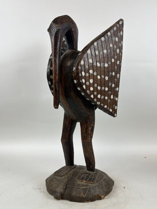 PROSPERITY BIRD ON TURTLE BASE, SENUFO OF IVORY COAST