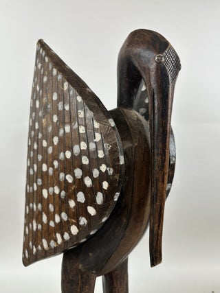 PROSPERITY BIRD ON TURTLE BASE, SENUFO OF IVORY COAST