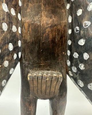 PROSPERITY BIRD ON TURTLE BASE, SENUFO OF IVORY COAST