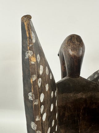 PROSPERITY BIRD ON TURTLE BASE, SENUFO OF IVORY COAST