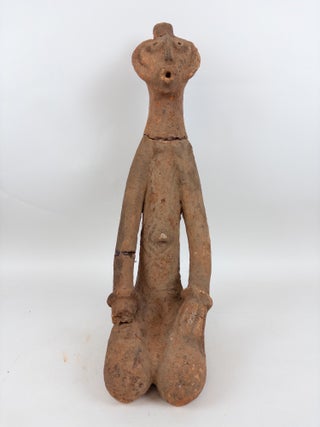 1413604 TERRACOTTA KNEELING FEMALE FIGURE, WEST AFRICA