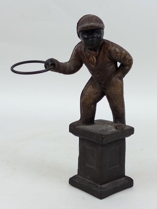 1413627 CAST IRON LAWN JOCKEY DOOR STOP