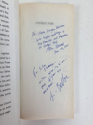 CENTRAL PARK: AN ANTHOLOGY [Signed]
