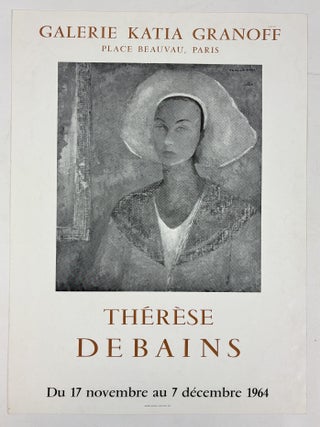 1413683 ORIGINAL "GALERIE KATIA GRANOFF" THERESA DEBAINS EXHIBITION PROMOTIONAL POSTER