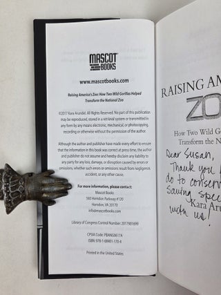 RAISING AMERICA'S ZOO: HOW TWO WILD GORILLAS HELPED TRANSFORM THE NATIONAL ZOO [Signed]