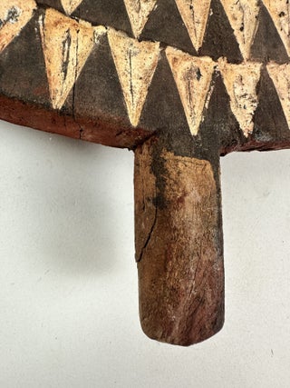 BOBO BWA CIRCULAR HAND PAINTED WOODEN MASK, BURKINA FASO
