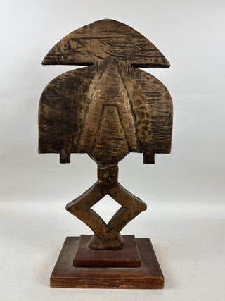 BAKOTA WOOD AND METAL STRIPS GUARDIAN FIGURE, GABON