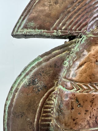 BAKOTA WOOD AND METAL STRIPS GUARDIAN FIGURE, GABON